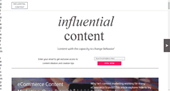 Desktop Screenshot of influentialcontent.com